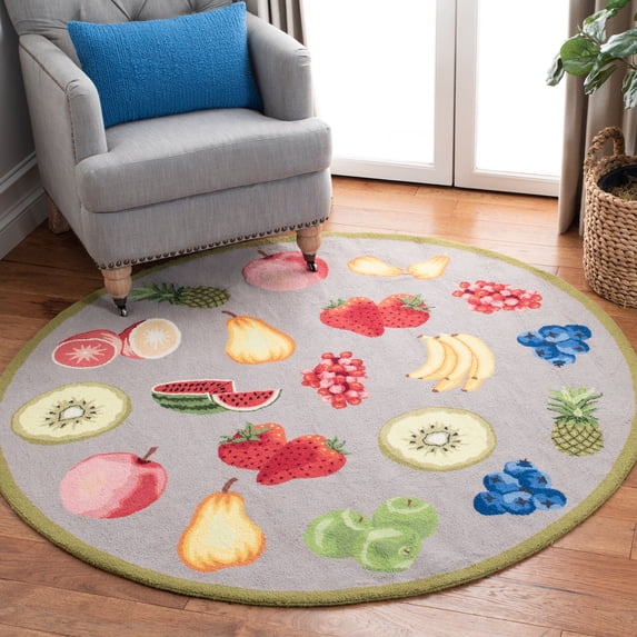 Safavieh Chelsea Brittania Bordered Area Rug, Stone, 8' x 8' Round