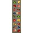 thumbnail image 1 of SAFAVIEH Chelsea Brittania Fruit Lovers Wool Runner Rug, Stone, 2'6" x 10', 1 of 10