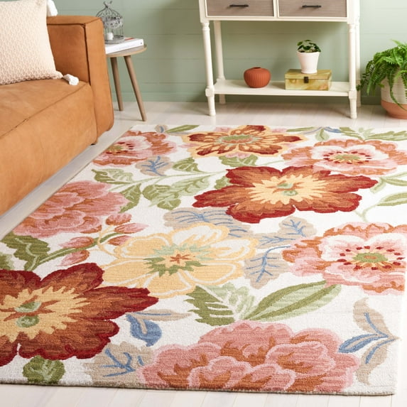 Safavieh Chelsea Caryn Floral Area Rug, Ivory/Pink, 6' x 9'