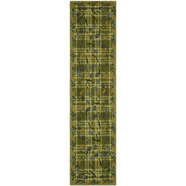 SAFAVIEH Chelsea Charlotte Floral Runner Rug, Green, 2'6" x 10'