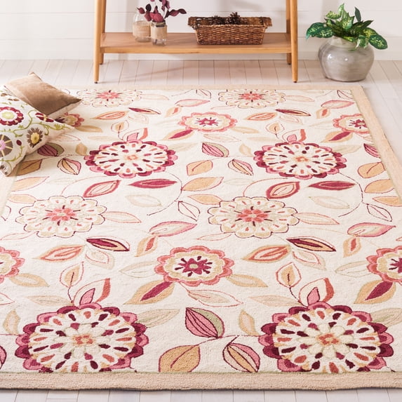 Safavieh Chelsea Cleto Bordered Area Rug, Ivory/Taupe, 2'9" x 4'9"