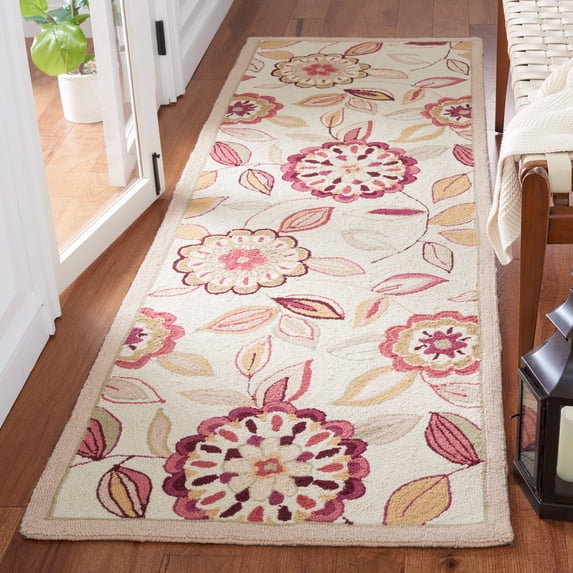 Safavieh Chelsea Cleto Bordered Runner Rug, Ivory/Taupe, 2'6" x 8'