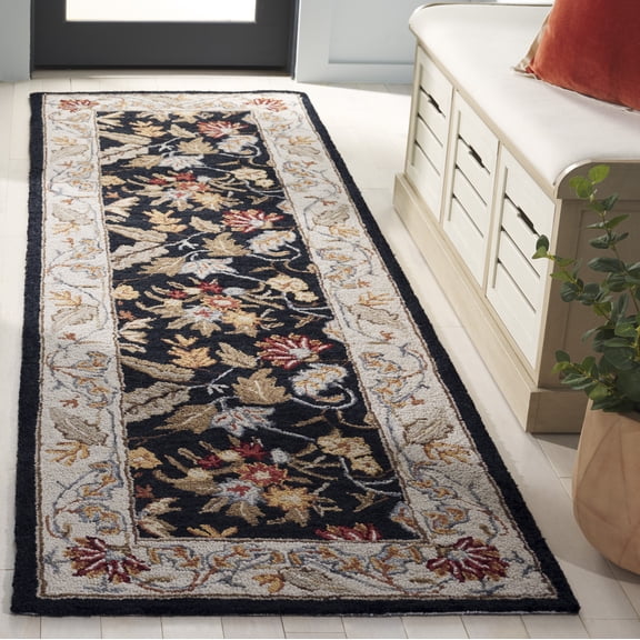 Safavieh Chelsea Alaia Oriental Runner Rug, Black, 2'6" x 20'