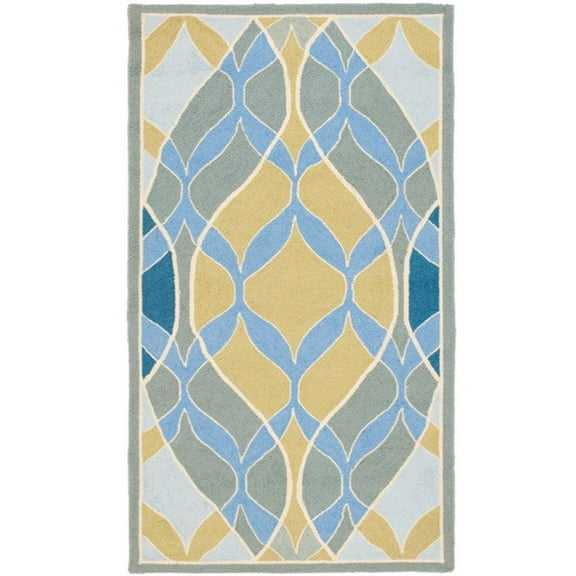 SAFAVIEH Chelsea Dalia Geometric Wool Area Rug, Multi, 2'6" x 4'