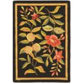 thumbnail image 1 of SAFAVIEH Chelsea Dania Floral Wool Area Rug, Black, 3'9" x 5'9", 1 of 3