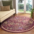thumbnail image 1 of Safavieh Chelsea Dania Bordered Area Rug, Burgundy, 7'6" x 9'6" Oval, 1 of 11