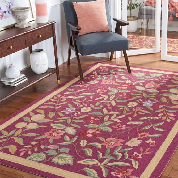 Safavieh Chelsea Dania Bordered Area Rug, Burgundy, 8' x 10'