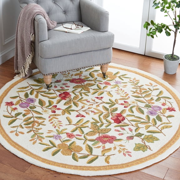 Safavieh Chelsea Dania Bordered Area Rug, Ivory, 7'6" x 9'6" Oval