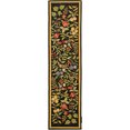 thumbnail image 1 of SAFAVIEH Chelsea Dania Floral Wool Runner Rug, Black, 2'6" x 10', 1 of 3