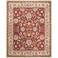 thumbnail image 1 of SAFAVIEH Chelsea Daragh Traditional Wool Area Rug, Red/Ivory, 5'6" x 5'6" Round, 1 of 4