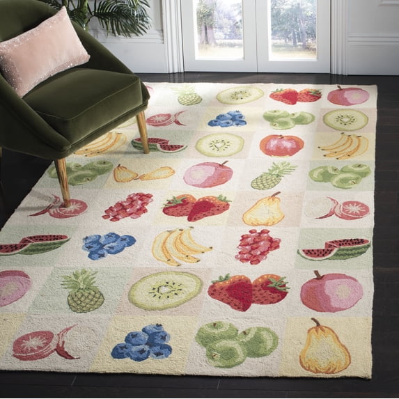 Safavieh Chelsea Davena Bordered Wool Area Rug, Ivory, 9' x 12'
