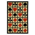 thumbnail image 1 of SAFAVIEH Chelsea Decker Poker Lovers Wool Area Rug, Ivory, 2'9" x 4'9", 1 of 5