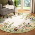 thumbnail image 1 of Safavieh Chelsea Deloris Bordered Wool Area Rug, Beige/Green, 4' x 4' Round, 1 of 11