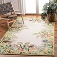 thumbnail image 1 of Safavieh Chelsea Deloris Bordered Wool Area Rug, Beige/Green, 5'3" x 8'3", 1 of 11