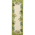 thumbnail image 1 of SAFAVIEH Chelsea Deloris Animal Lovers Wool Runner Rug, Beige/Green, 2'6" x 6', 1 of 9