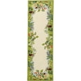 thumbnail image 1 of SAFAVIEH Chelsea Deloris Animal Lovers Wool Runner Rug, Beige/Green, 2'6" x 8', 1 of 9