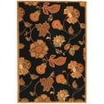 thumbnail image 1 of SAFAVIEH Chelsea Desi Floral Wool Area Rug, Black/Orange, 3'9" x 5'9", 1 of 10