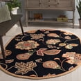 thumbnail image 1 of Safavieh Chelsea Desi Bordered Area Rug, Black/Orange, 4'6" x 6'6" Oval, 1 of 11