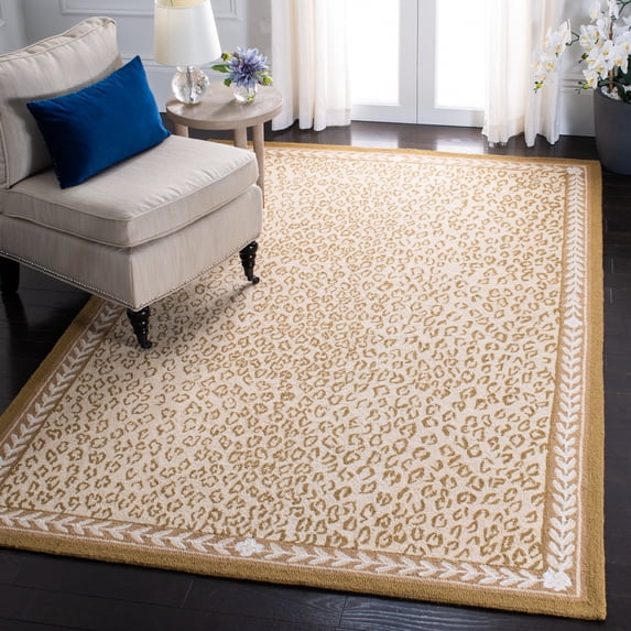 Safavieh Chelsea Doriane Bordered Wool Area Rug, Ivory, 3'9" x 5'9"