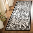 thumbnail image 1 of Safavieh Chelsea Doriane Bordered Wool Runner Rug, White/Black, 2'6" x 6', 1 of 10
