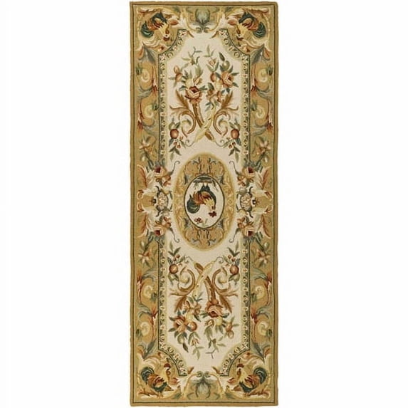 SAFAVIEH Chelsea Elinor Animal Wool Runner Rug, Taupe, 2'6" x 8'