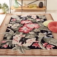 thumbnail image 1 of Safavieh Chelsea Elton Bordered Wool Area Rug, Black/Brown, 5'3" x 8'3", 1 of 11
