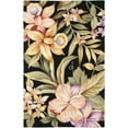 thumbnail image 1 of SAFAVIEH Chelsea Ema Floral Wool Area Rug, Black, 4'6" x 6'6" Oval, 1 of 10