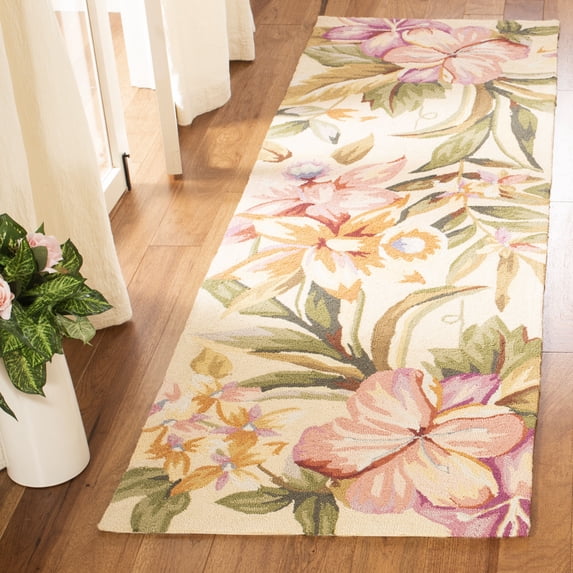Safavieh Chelsea Ema Floral Runner Rug, Ivory, 2'6" x 10'