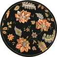 thumbnail image 1 of SAFAVIEH Chelsea Emmet Floral Wool Area Rug, Black, 3'9" x 5'9", 1 of 2