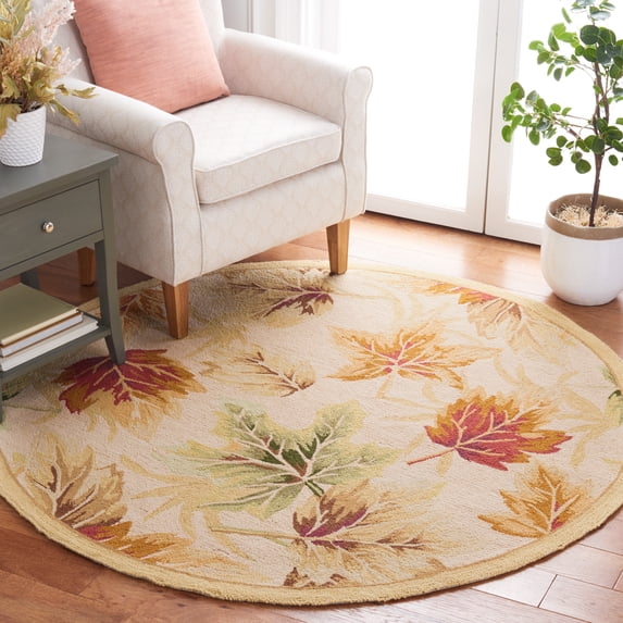 Safavieh Chelsea Enric Floral Area Rug, Ivory, 5'6" x 5'6" Round