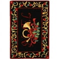 thumbnail image 1 of SAFAVIEH Chelsea Festive Noel Holiday Wool Area Rug, Black, 1'8" x 2'6", 1 of 6