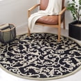 thumbnail image 1 of Safavieh Chelsea Flanagan Bordered Wool Area Rug, Black, 8' x 8' Round, 1 of 11