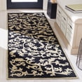 thumbnail image 1 of Safavieh Chelsea Flanagan Bordered Wool Runner Rug, Black, 2'6" x 12', 1 of 11
