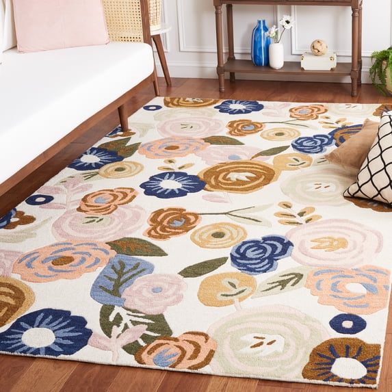Safavieh Chelsea Florence Floral Area Rug, Ivory/Pink, 4' x 6'