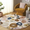 thumbnail image 1 of Safavieh Chelsea Florence Floral Area Rug, Ivory/Pink, 6' x 6' Round, 1 of 10