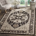 thumbnail image 1 of Safavieh Chelsea Flowers Floral Area Rug, Black/Natural, 6' x 9', 1 of 8