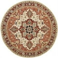 thumbnail image 1 of SAFAVIEH Chelsea Flowers Floral Wool Area Rug, Red/Ivory, 5'6" x 5'6" Round, 1 of 4