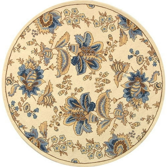 SAFAVIEH Chelsea Garrick Floral Wool Area Rug, Ivory, 1'8" x 2'6"