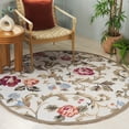 thumbnail image 1 of Safavieh Chelsea Georgiana Bordered Wool Area Rug, Ivory, 5'6" x 5'6" Round, 1 of 12