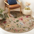 thumbnail image 1 of Safavieh Chelsea Gisselle Bordered Wool Area Rug, Beige, 3' x 3' Round, 1 of 11