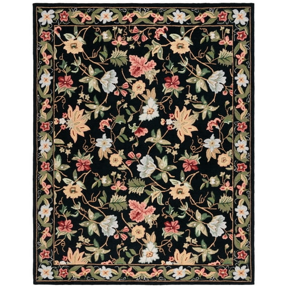 Safavieh Chelsea Gisselle Bordered Wool Area Rug, Black, 2' x 3'