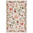 thumbnail image 1 of Safavieh Chelsea Gisselle Bordered Wool Area Rug, Ivory, 6' x 9' Oval, 1 of 7