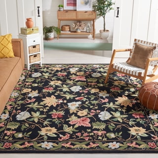 Safavieh Chelsea Gisselle Bordered Wool Area Rug, Black, 8' x 10'