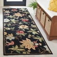 thumbnail image 1 of Safavieh Chelsea Gisselle Bordered Wool Runner Rug, Black, 2'6" x 12', 1 of 13