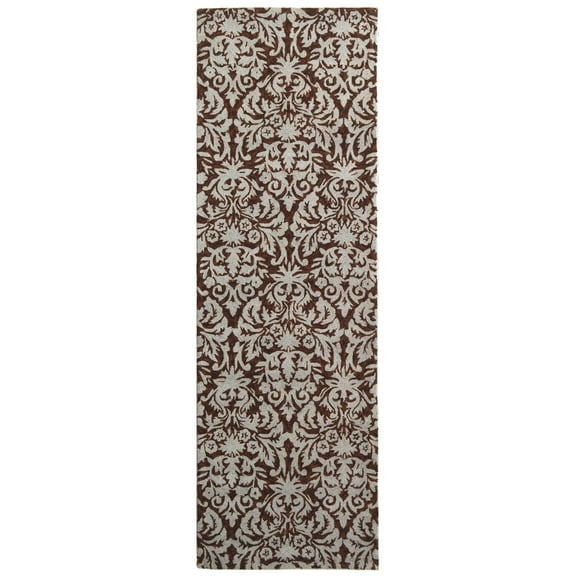 SAFAVIEH Chelsea HK401B Hand-hooked Brown / Beige Rug