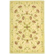 Safavieh Chelsea Harlan Bordered Wool Area Rug, Ivory/Green, 3'9" x 5'9"