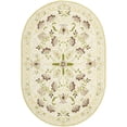 thumbnail image 1 of Safavieh Chelsea Harlan Bordered Wool Area Rug, Ivory/Green, 7'6" x 9'6" Oval, 1 of 5
