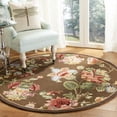 thumbnail image 1 of Safavieh Chelsea Hayleigh Bordered Wool Area Rug, Brown, 4' x 4' Round, 1 of 8