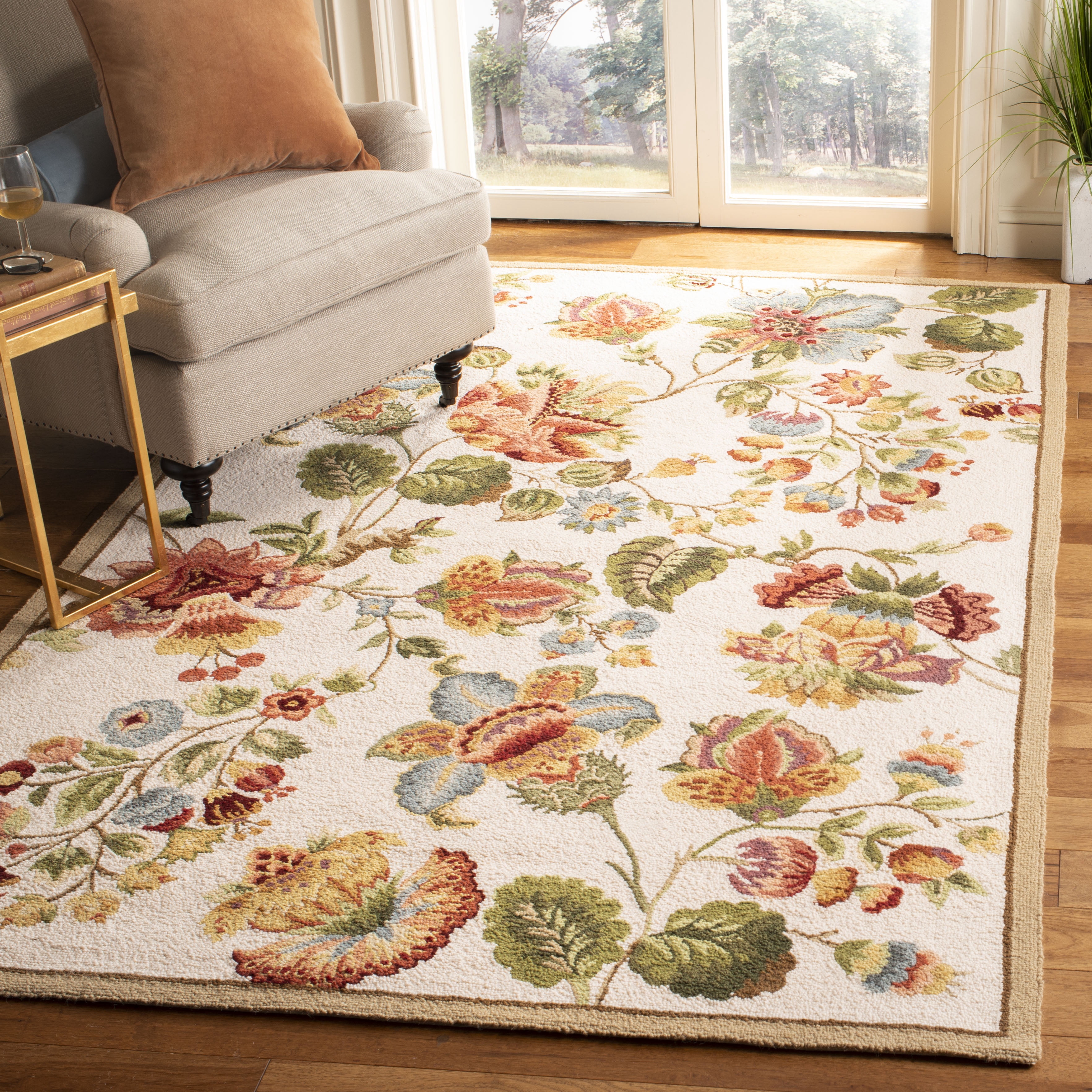 Safavieh Chelsea Hayleigh Bordered Wool Area Rug, Ivory, 2'9" x 4'9"