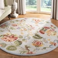 thumbnail image 1 of Safavieh Chelsea Hayleigh Bordered Wool Area Rug, Light Blue, 7'6" x 9'6" Oval, 1 of 7